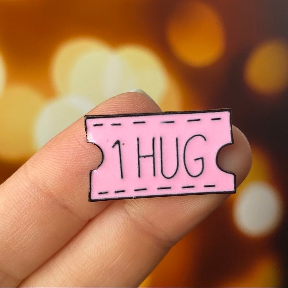 1 Hug Coupon Enamel Pin/ Brooch Lapel